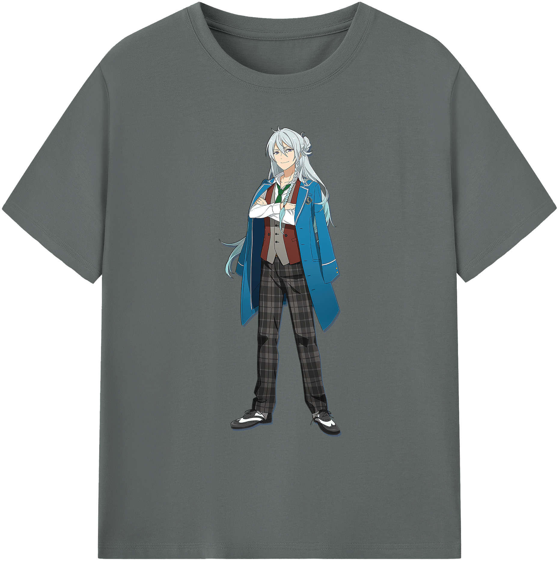 （画像用） あんさんぶるスターズ! Ensemble Stars 綿100％ メンズ半袖Tシャツ｜肌触りやわらか＆通気性